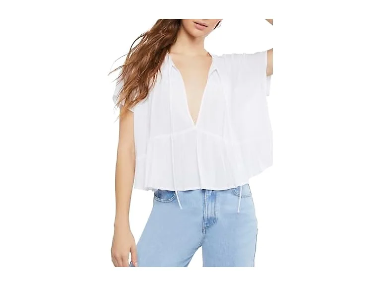 Forever 21 (M) Tiered Tie-neck Top