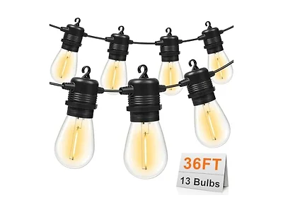 GvvooHome LED Outdoor String Lights 36FT