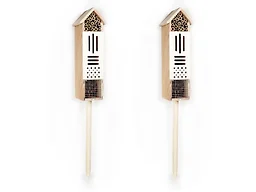 Pollination Palace - Bee & Butterfly Wooden Insect Home - 2 Pack