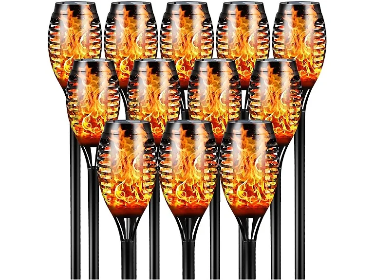 Hakol 12 LED Solar Tiki Torches