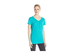 Hanes Women's Shirts, Slub Cotton Shirred V-Neck Tee, Cotton T-Shirts for Women, Women’s Tee Shirts