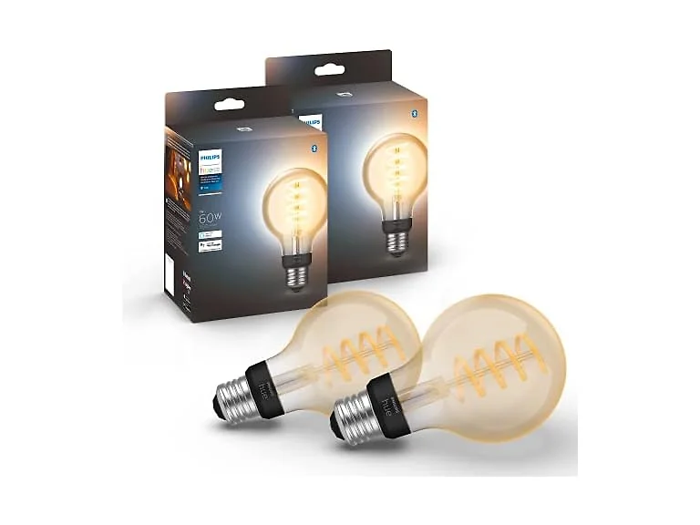 Philips Hue Smart 60W G25 Filament LED Bulb