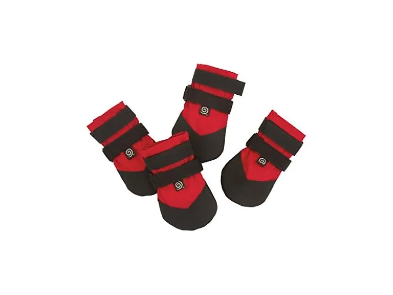 Durable Dog Boots, Red Paw Protector Booties