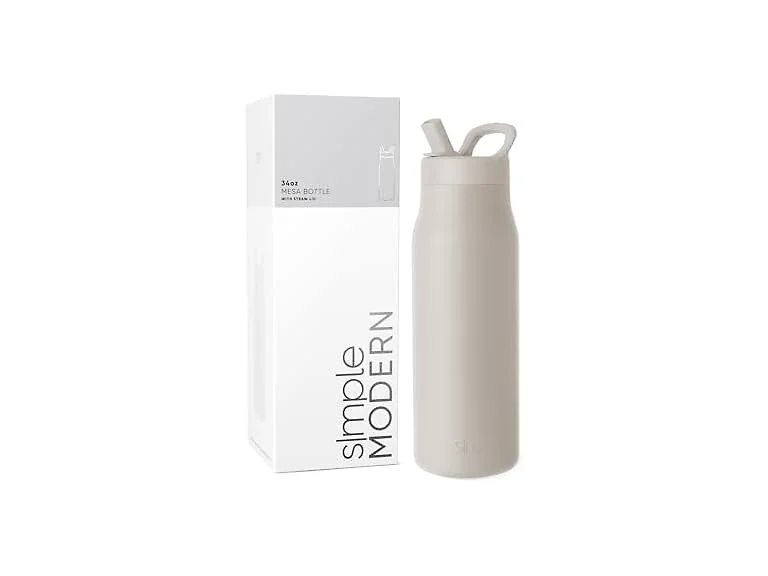 Simple Modern 34oz Bottle Almond Birch