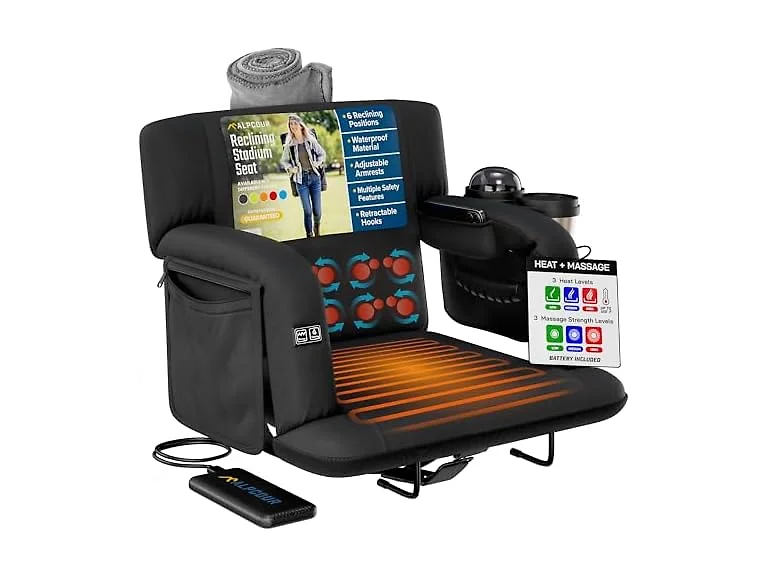 Alpcour Heated Massage Recline Seat Armrests
