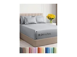 6 Piece Extra Deep Breathable Sheet Set