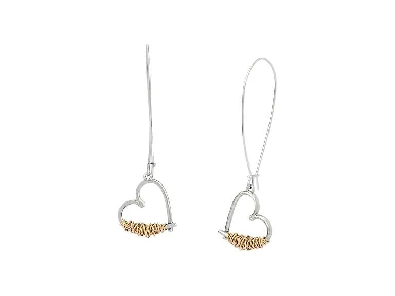 Robert Lee Morris Women's Heart Dangle Earrings