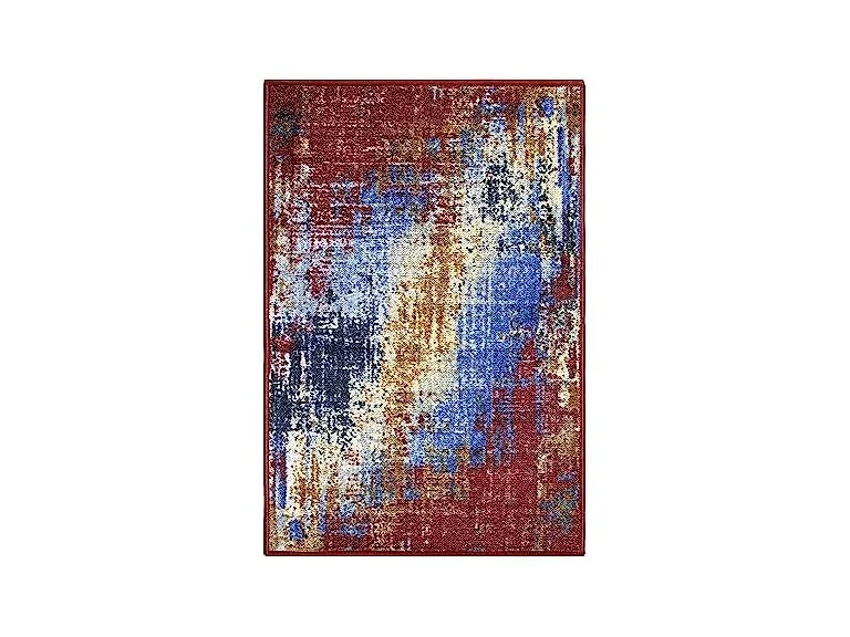 Superior Contemporary Abstract Splatter Indoor Area Rug