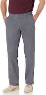 Amazon Essentials Men's Classic-Fit Wrinkle-Resistant Flat-Front Chino Pant, Charcoal, 60W x 34L
