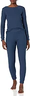 Amazon Essentials Women's Thermal Long Underwear Set Underwear, -Navy, XXL