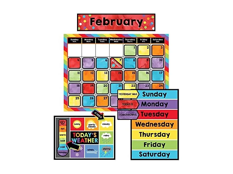 Carson Dellosa Celebrate Learning 86 pc Set Wall Calendar