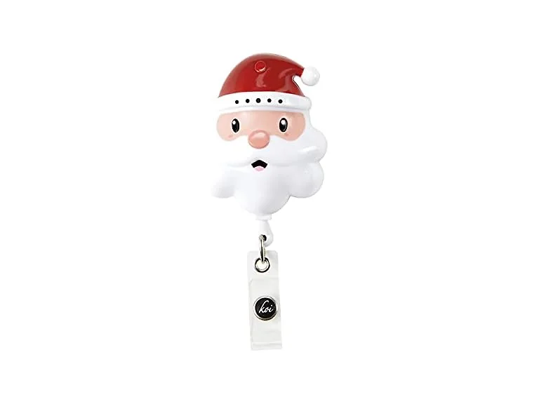 Badge Reel with Sound Santa