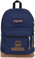 JanSport NCAA Officially Licensed Backpack, Connecticut Huskies, Right Pack with Padded 15-Inch Laptop Sleeve, Spacious Computer Bag, Durable Daypack with Bottle Pocket & Haul Handle, Navy