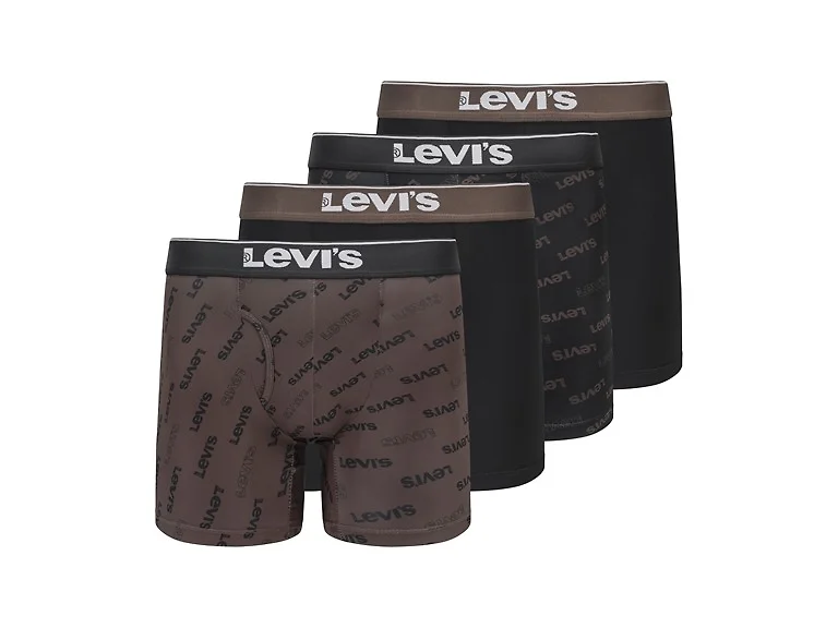 Levi's Men's 4-Pack Microfiber Boxer Briefs