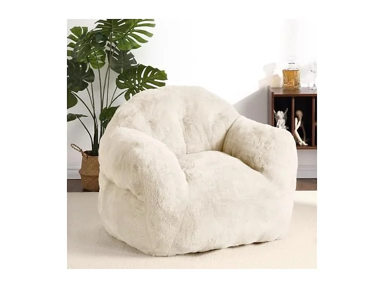 Small Bean Bag Chair 39in Beige