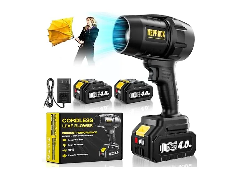 600000 RPM Cordless Handheld Leaf Blower