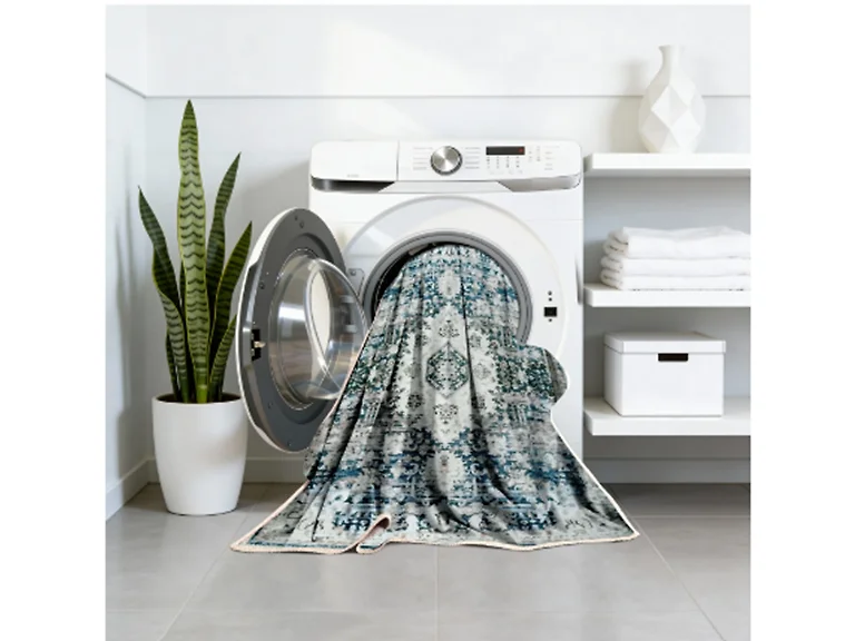Kathy Ireland 6x9 ft Soft Brushed Flannel Washable