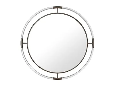 Chrome Acrylic & Metal Frame Mirror