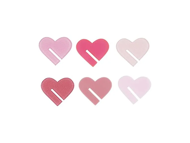 Sippin' Pretty Acrylic Drink Markers, 6-Count, Hearts