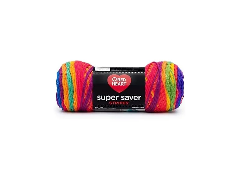 Red Heart Rh Super Saver Stripes Favorite Stripe