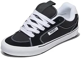 Vans Unisex Chukka Push Skate Shoe, Black/White, 10/11.5