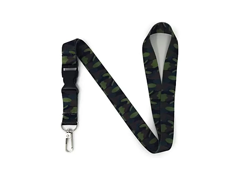 Vinylcation Camo Lanyard Keychain and