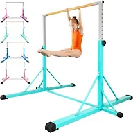 FC FUNCHEER Gymnastics bar,5FT/6FT Horizontal Bars, Adjutable Gymnastic Bar for Kids Ages 5-20, 35.4" to 59"/45" to 71", Weight Limit 500 LBS,Home Gym Equipment