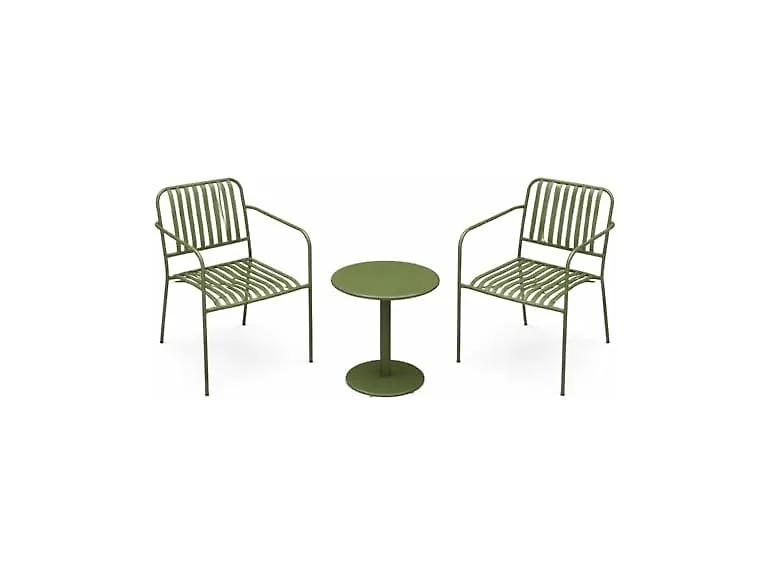 Alpine Corp3-Pc Bistro Set Green