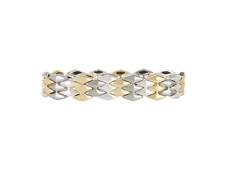 Nine West Women's Tri-Tone Stretch Bracelet