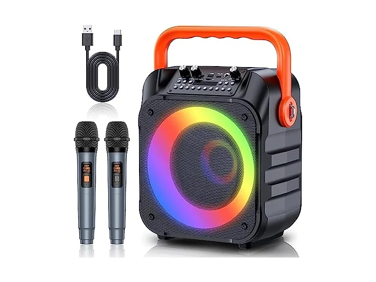 Karaoke Machine with 2 Wireless Mics