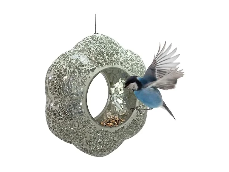 Sunnydaze Diamond Flower Bird Feeder