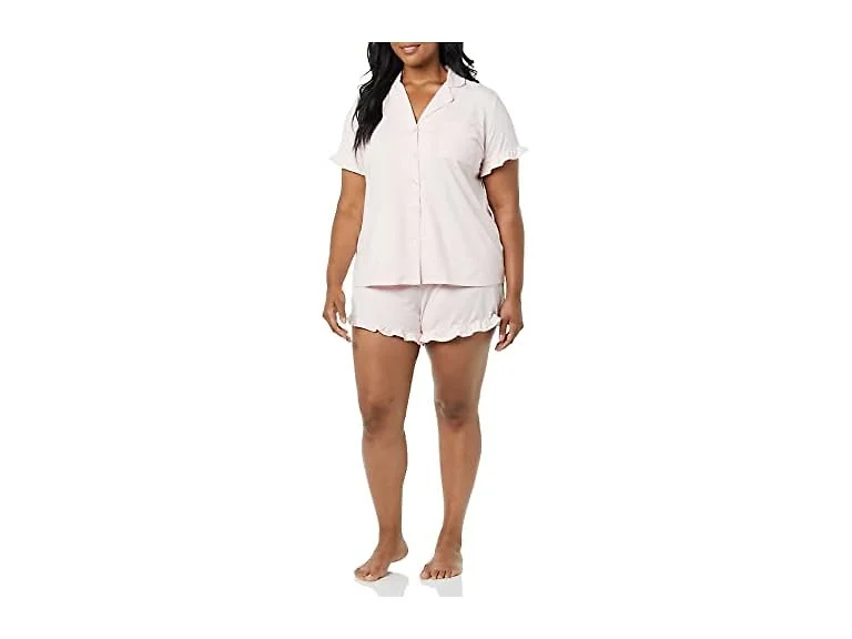 Amazon Essentials Women (3X) Cotton Set Pale Pink