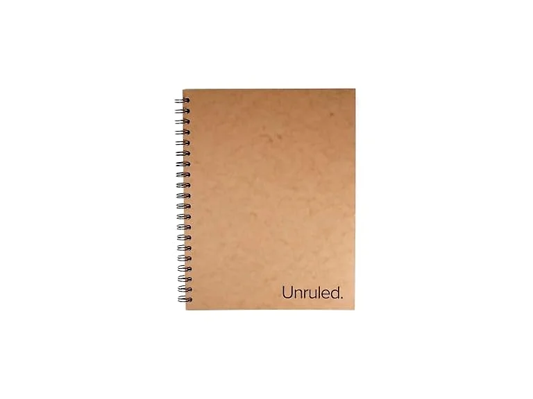 SPRING Unruled Blackout Blank Spiral Notebook