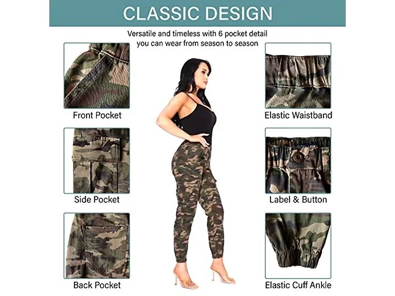 Denim Collection Women Double High Waist Pants