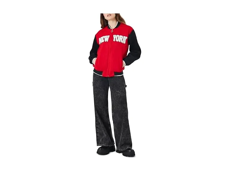 Forever 21 Men's Letterman Bomber Jacket (Medium)