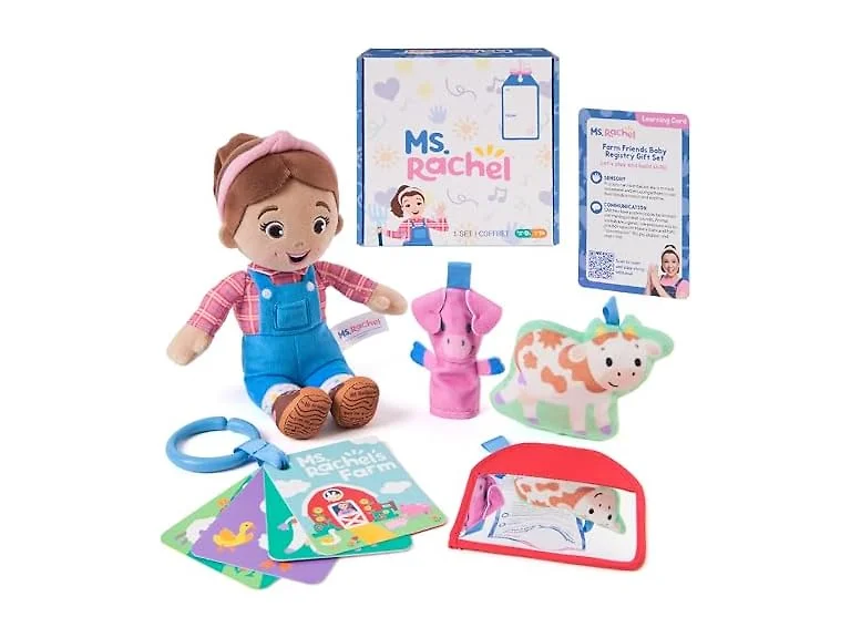 Ms. Rachel Official Farm Friends Baby Registry Gift Set 