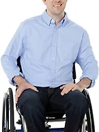 Amazon Essentials Men's Long Sleeve Shirt - Regular-Fit, Pocket Stretch Oxford (Available in Big & Tall), Powder Blue, X-Large