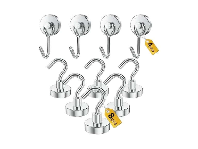 Tiergrade Tiergrade Magnetic Hooks, 12-Pack