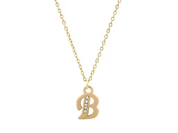 Non-Branded LGR-69-001P-B B Initial Letter Pendant Neckl