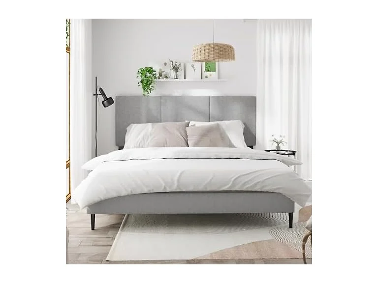 Queen Bed Frame, Upholstered Headboard