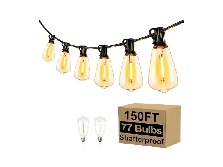 Brightever 150FT Outdoor String Lights