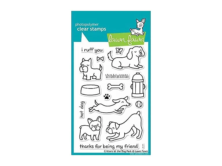 Lawn Fawn Clear Stamp - Critters At The Dog
