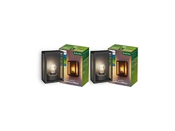 PHILIPS Alzor Outdoor Wall Light, E26 LED Bulb Included, 2 Lights