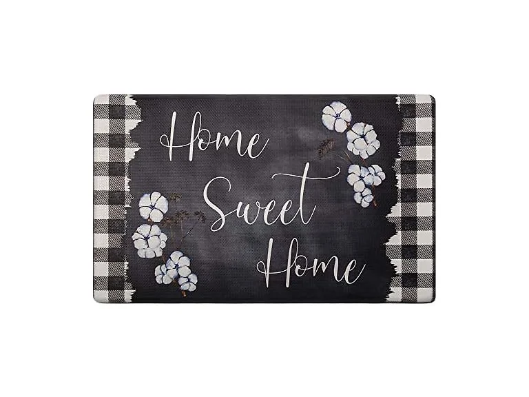 Home Dynamix Anti-Fatigue Mat, Blk/Wht