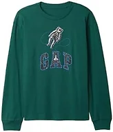 GAP Boys Long Sleeve Logo Tee Balsam Tree XXL