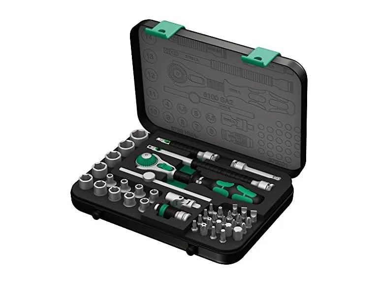 Wera 8100 Zyklop 1/4" Metric Ratchet Set, 42pcs (Open Box)