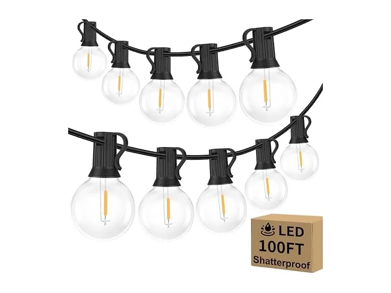G40 LED Globe String Lights Connectable