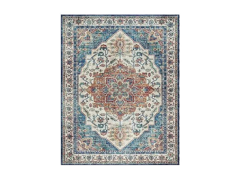 Gertmenian Boho Rug 5x7 Soha Blue
