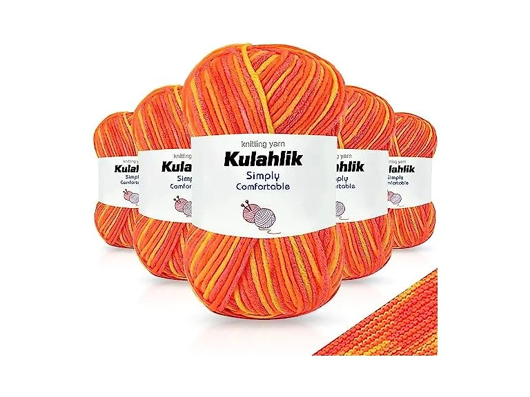 250g(5x50g) Acrylic Yarn for