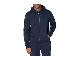 Amazon Essentials Men's Long-Sleeve French Terry Full-Zip Hoodie Sweatshirt (Available in Big & Tall), Navy, Medium